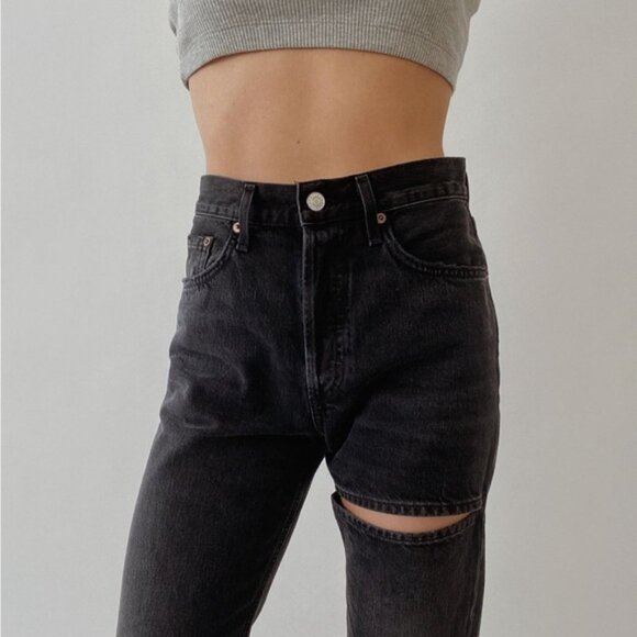 AGOLDE Lana Slice Jeans - Picture 1 of 8